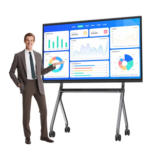 ราคาโรงงาน จอสัมผัส 4K ขนาด 65 75 85 98 118 นิ้ว รองรับหลายภาษา กระดานอัจฉริยะ LCD กระดานโต้ตอบแบบอินเทอร์แอคทีฟ ระบบแอนดรอยด์ - Product Image 1