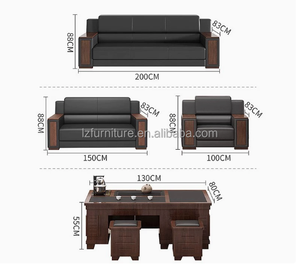 Nuevo Sofá de Recepción para Oficina, Estilo Chino, Moderno y Sencillo, Combinado con Mesa de Centro - Product Image 6