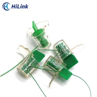 Verrou de sécurité antivol miniature en câble métallique, réglable, avec corps en plastique, pour scellage de compteurs, avec clé, vente en gros OEM