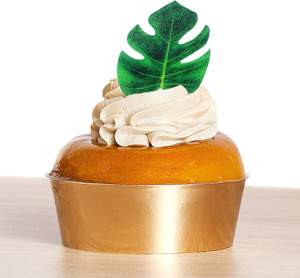 Fournisseur de gâteaux Kangkai, décorations de cupcakes tropicales comestibles, moules en silicone, feuilles, thème hawaïen, fête dans la jungle, gâteau, 100% qualité alimentaire, résistant à la chaleur - Product Image 2