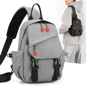 Men's Chest <b>Bag</b> Nylon Large Capacity Lightweight Crossbody <b>Bag</b> For Everyday Outfits And Sports - Product Image 2
