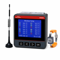 Medidor de Panel ES600C-X-12 con Monitoreo Inalámbrico de Temperatura LoRa, 12 Canales, Ethernet, Modbus TCP, Clase 0.2S, Trifásico, CE, de Fábrica
