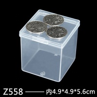 Z558 Transparent Rectangle Boîte De Rangement Logo Personnalisé PP Emballage En Plastique pour Boucles D'oreilles et Bagues Usine En Gros