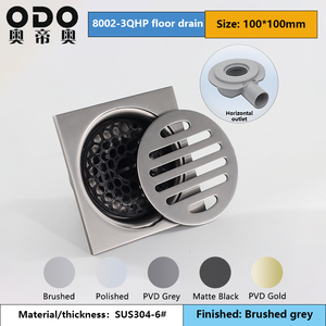 Drain de plancher en acier inoxydable 304 de l'usine OEM Drain de douche de salle de bain avec sortie <span class=keywords><strong>horizontale</strong></span> <span class=keywords><strong>ou</strong></span> adaptateur de bride <span class=keywords><strong>verticale</strong></span> - Product Image 4