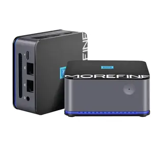 جهاز سطح المكتب الصغير MOREFINE N95/N100 Mini PC M8S DDR5 M.2 SSD مزود بخاصية WiFi6 ويعمل بنظام Windows11