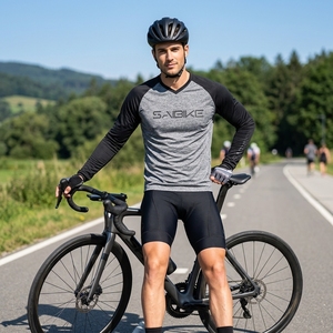 ロゴカスタマイズ マウンテンバイクシャツ MTBレーシングジャージ モトクロス マウンテンバイク 長袖ジャージ バイクライディングギア - Product Image 1
