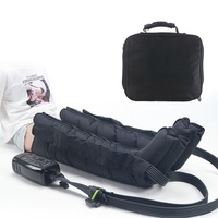Nouvelle conception de bottes de compression pour les jambes sans fil alimentées par batterie rechargeable, 8 chambres de pressothérapie pour les jambes