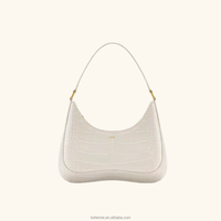Approvisionnement stable : Sacs à bandoulière pour femme en similicuir gaufré crocodile, style vintage japonais, tendance et polyvalent, avec fermeture éclair