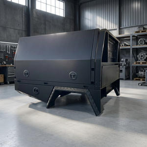 Auvent de camionnette en aluminium robuste avec portes à double battant et boîte à outils verrouillable - Product Image 2