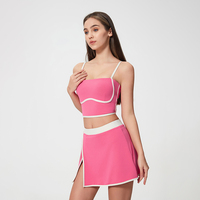 Xsunwing Nouveau design de couleur contrastée pour femmes, soutien-gorge de sport grande taille réglable, haut de sport, gilet de yoga et fitness à maintien élevé pour femmes WDQ114-2