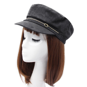 Gorro de Pana con Visera, Unisex, Color Sólido, Casual, Primavera-Otoño, 56-58CM, Transpirable, de Algodón - Product Image 2
