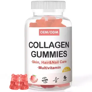 Vitamin dan suplemen memberikan kolagen Biotin murni Gummis