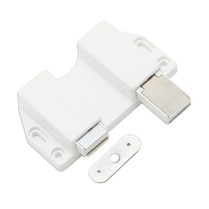 Cabinet Door Catch With Press Open Mechanism For Wardrobe <b>Drawer</b> Easy Install Minimalist Design ABS Material - Product Image 2