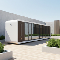 Sinoy Compact Smart Apple Tiny House Solution, Cápsula Espacial Prefabricada, Cabaña Glamping Pod, Hotel Villa Tienda de Acero, Diseño Moderno de 40 pies