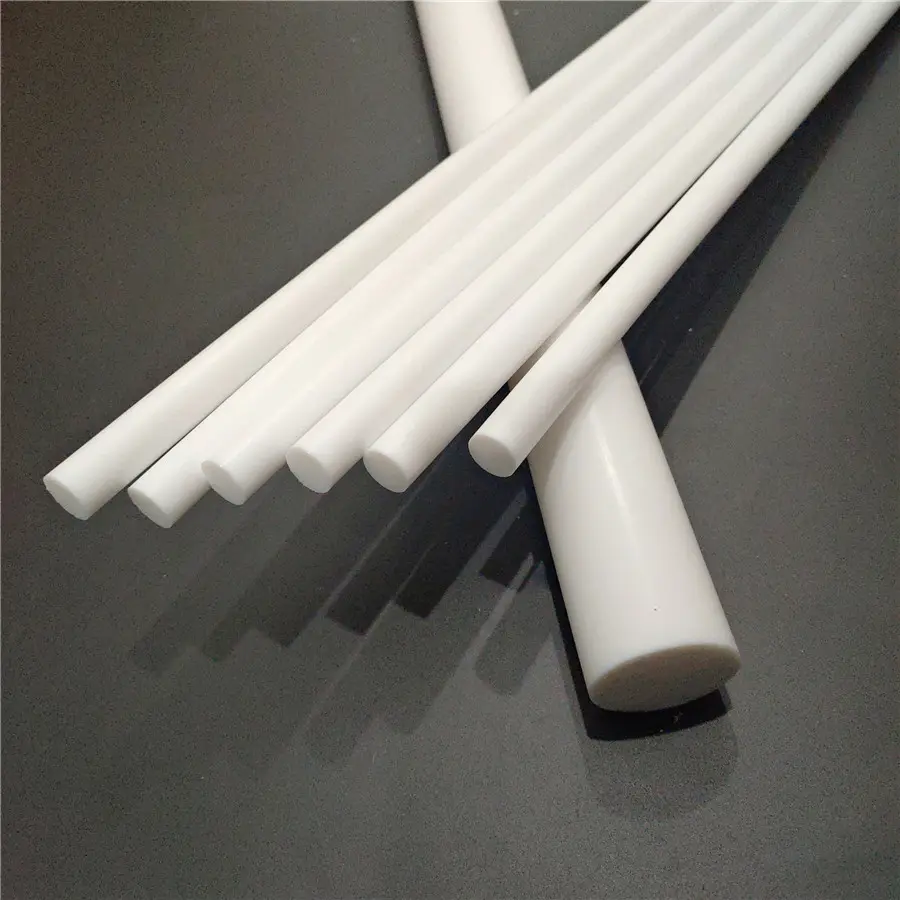 China factory Extrusion 2mm 3mm rod PTFE Plastic Stick Chemical Resistance Fluoropalstic Extruded Ptfe Rod