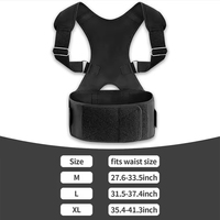 Correcteur de posture dorsal personnalisé en néoprène pour soulager les douleurs du haut et du bas du dos et soutenir la posture des épaules
