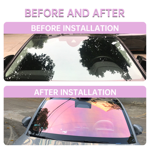 Vlt85 % Uvr99 % Irr75 % năng lượng mặt trời cửa sổ Tint phim cầu vồng dính 2ply kính chắn gió Tắc Kè Hoa Tint Giấc Mơ Ruby 8505 cho C - Product Image 2