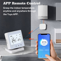 Termostato Inteligente Programable WiFi RF433 con Receptor para Sistema de Calefacción de Caldera de Gas, Pantalla LCD Digital, Control por Aplicación Tuya Life