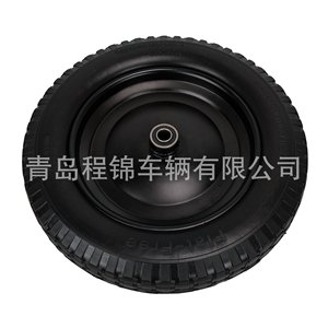 CJ Solid Tire 14.5x4.80/4.00-8 Flat Free Caster Wheel For Tool Use - Product Image 1