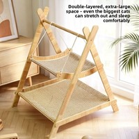 Neues Katzenbett aus Polyester im niedlichen Stil: Katzenbaum-Hängematte, Katzenwippe, Haustierschaukel, doppellagiges Ganzjahres-Haustierbett