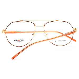 Montures de lunettes rondes grises Jack, verres plats, tendance mode unisexe, monture complète SF9001 - Product Image 3