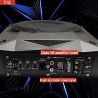 Qualité sonore Subwoofer mince de voiture de 8 pouces RMS 150W Strong bass Peak 1500W Strong bass Under Seat Car Active Subwoofer