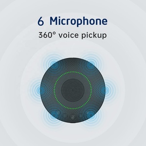 Omnidirectional USB Wireless Speakerphone Conference <strong>Microphone</strong> and Cell Phone Speakerphone Auto for PC - Product Image 5
