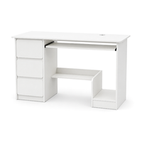 Bureau d'ordinateur minimaliste avec rangement, bureau d'écriture et d'étude moderne avec tiroirs pour le bureau à domicile