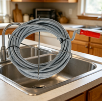 Outil de débouchage en spirale pour tuyaux d'égout en plastique de qualité industrielle pour les bouchons de toilettes et de cuisines d'hôtels - Outils manuels OEM