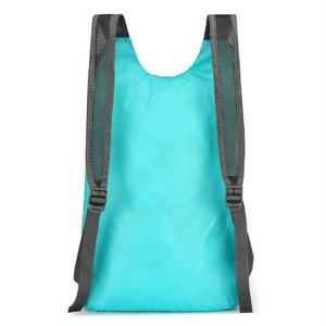 Sac à dos pliable ultraléger personnalisé d'usine chinoise, prix abordable, sac promotionnel de sport d'extérieur, en nylon souple avec fermeture éclair - Product Image 3
