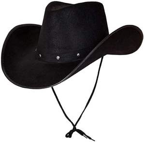Outback Hat Western Aussie Style Chapeau de cowboy noir avec jugulaire pour la mode en plein air pour les hommes - Product Image 3