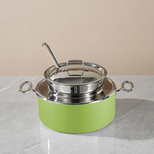 Chauffe-soupe vert 5L Bain Marie, marmite à soupe isolée à double paroi pour hôtel du Moyen-Orient, restaurant, buffet, traiteur - Product Image 2