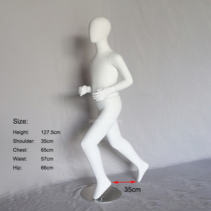 Athelic vêtements sport mannequin complet du corps adolescent blanc mat brillant garçon mannequin de course pour boutique - Product Image 3
