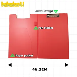 Customization Logo Folder Wordpad Clipboard Double-deck 2 Side For A4 Offices Schools Supplies