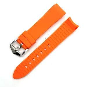 EACHE Bracelet de montre en silicone courbé 19mm 21mm 22mm