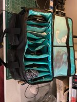 Sac à dos de transport portable en fibre de carbone pour haut-parleur, avec fermeture éclair et séparateurs ajustables, pour équipement DJ et orgue électronique