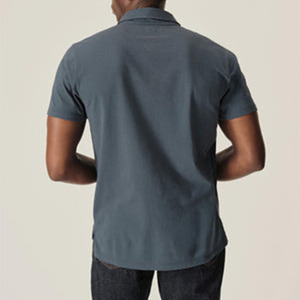 Polo de golf vintage pour homme, coupe ajustée, de luxe, haute qualité, personnalisable avec <span class=keywords><strong>logo</strong></span>, en coton, impression par sublimation, séchage rapide - Product Image 4
