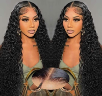 Perruque naturelle bouclée indienne vietnamienne birmane 13x6 sans colle, perruque frontale HD complète en dentelle, perruque de cheveux humains vierges avec dentelle frontale