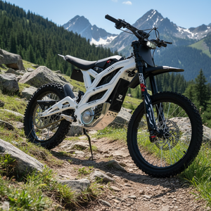 EU US Warehouse Direct Full Suspension Motorcycle 16.8KW Mid Motor <b>72V</b> 40AH Lithium <b>Battery</b> DirtBike - Product Image 3