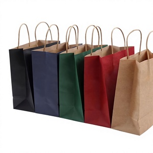 Sac fourre-tout en papier kraft noir de luxe pour le commerce de détail, imprimé avec des dessins animés personnalisés, avec poignées d'épaule - Product Image 4