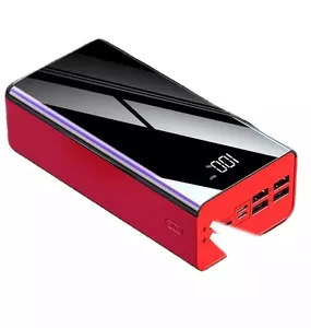 Batterie externe 50000mAh, Powerbank pour Iphone Camping, charge rapide, chargeur de téléphone portable pour Samsung