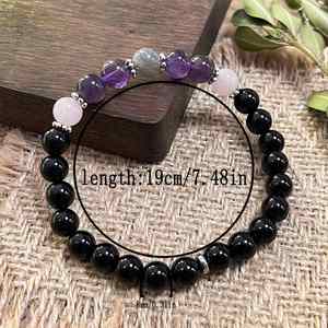 Pulsera de Piedra Natural con Cuentas de Vidrio Coloridas, Bienestar Holístico, Embalaje Seguro para Exportación, Descuento al por Mayor para Mayoristas - Product Image 4