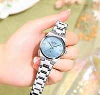 Jam Tangan Wanita Quartz Curren 9095 Tali Stainless Steel Elegan Tahan Air Jarum Bercahaya Tanggal Fashion Jam Tangan Wanita