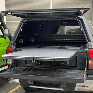 อุปกรณ์เสริมรถยนต์ VRD4X4 ระบบลิ้นชักในรถยนต์ ลิ้นชักเก็บของแบบโมดูลสำหรับออฟโรด ลิ้นชักเลื่อนแบบมีล้อ สำหรับรถกระบะ Hilux - Product Image 6