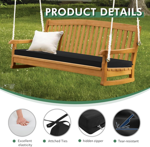 Hodon High Quality Waterproof, Fade Resistant, Anti Slip, Detachable and Washable Outdoor Terrace Swing Long <strong>Chair</strong> Cushion - Product Image 4