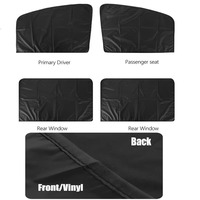 Couverture de pare-soleil de fenêtre de voiture d'été Pare-soleil magnétique puissant pour un ombrage complet Couverture de protection magnétique opaque