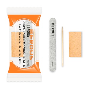 Kit de <span class=keywords><strong>Manicura</strong></span> <span class=keywords><strong>y</strong></span> <span class=keywords><strong>Pedicura</strong></span> Desechable 3 en 1 Color Morado, Precio de Fábrica, Suministro para Spa de Pies <span class=keywords><strong>y</strong></span> Uñas - Product Image 4