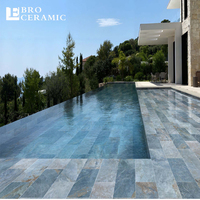 Carreaux de piscine extérieure modernes en céramique mosaïque 300X 600 Carreaux de piscine en porcelaine
