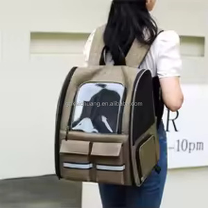 Mochila Transpirable de Gran Capacidad <span class=keywords><strong>para</strong></span> Mascotas, Portátil, de Doble Correa <span class=keywords><strong>para</strong></span> Hombro, Apta <span class=keywords><strong>para</strong></span> Perros <span class=keywords><strong>y</strong></span> Gatos, con Ruedas <span class=keywords><strong>y</strong></span> Correa <span class=keywords><strong>para</strong></span> Llevar al Hombro - Product Image 4