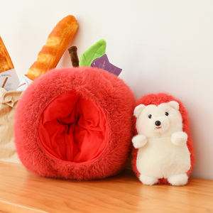 CPC yanxiannv <span class=keywords><strong>Valentine</strong></span> 2024 Tiktok Venta caliente juguetes suaves peluche rojo manzana erizo muñeca - Product Image 3